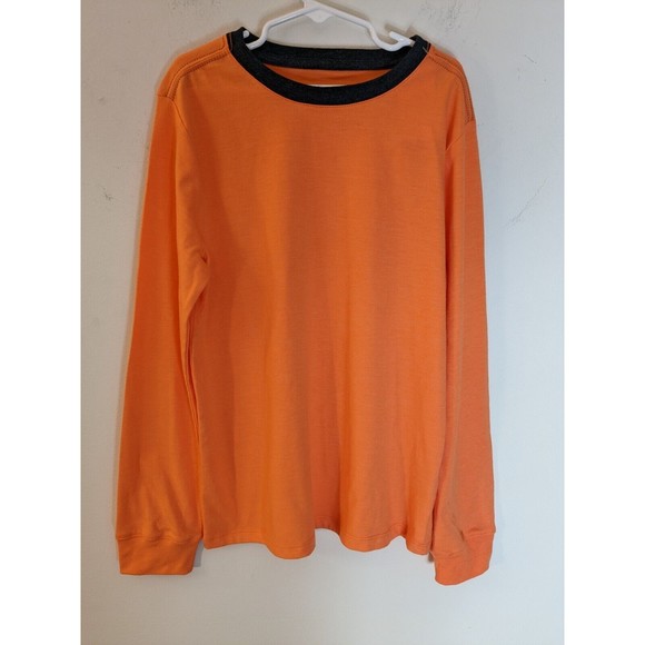 Cat & Jack Other - Cat & Jack Boy's Bright Orange Ringer Long Sleeve Size M (8/10)